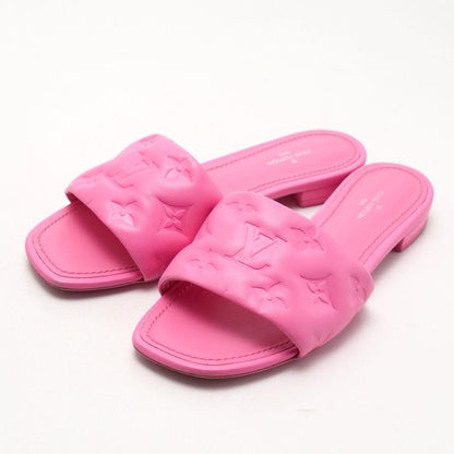 Louis Vuitton Revival Line Sandals Size 36 Monogram Logo Square Toe