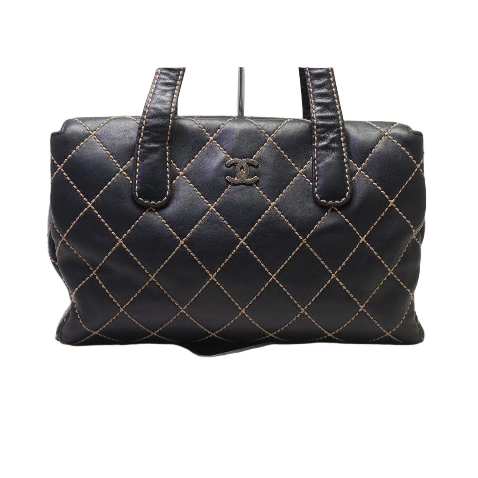 Chanel Wild Stitch Lambskin Tote Bag