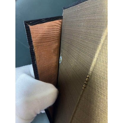 FENDI Epi Leather Agenda Passport Cover Case Notebook Black