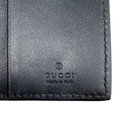 Em0553 Gucci Key Case Men's 625565 GG Embossed 6-ribbon Black