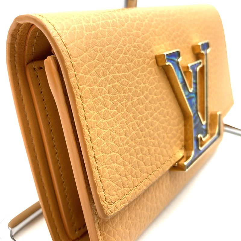 Louis Vuitton M81669 Portefeuille Capucines Compact Trifold Wallet Taurillon