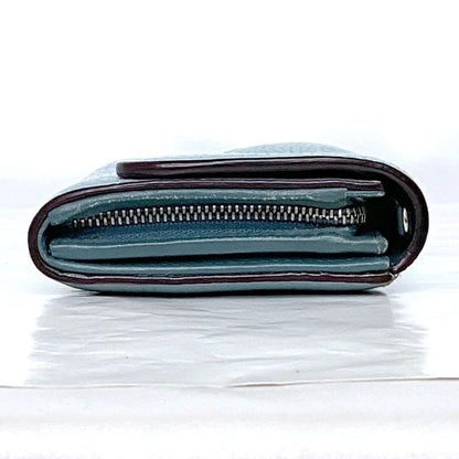 Christian Dior Foldable Long Wallet Light Blue