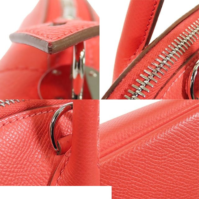 Hermes Bolide 31 Rose Jaipur Silver Epsom 2-Way Shoulder Bag — view 6