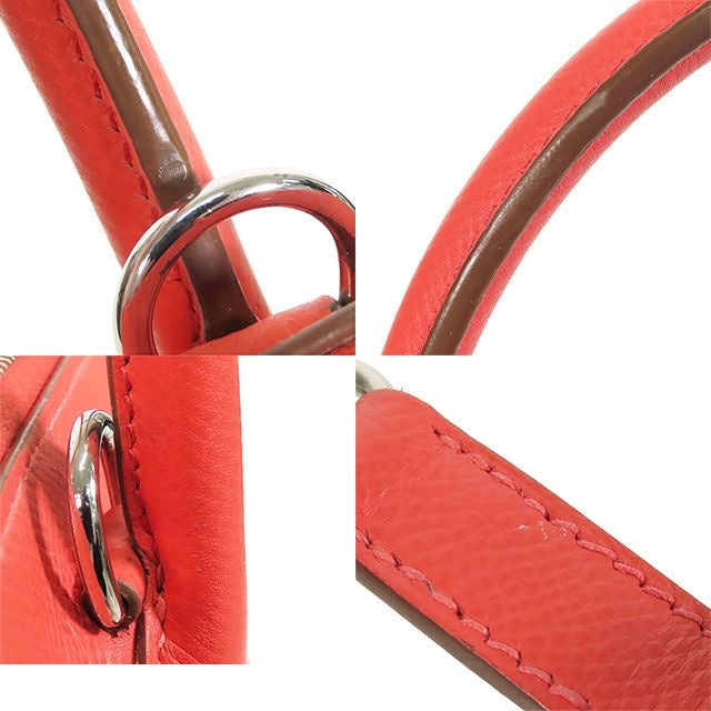 Hermes Bolide 31 Rose Jaipur Silver Epsom 2-Way Shoulder Bag — view 7