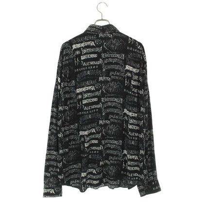 Balenciaga Tple 7 Logo Print Long Sleeve Shirt Men 37 — view 2
