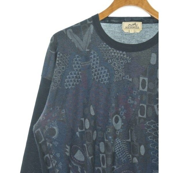 Hermes Knit Sweater Navy — view 4
