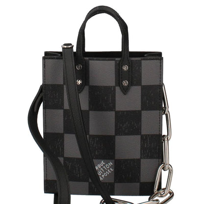 Louis Vuitton Sac Pla XS N60479 Damier Checkerboard Men's Shoulder Bag Black