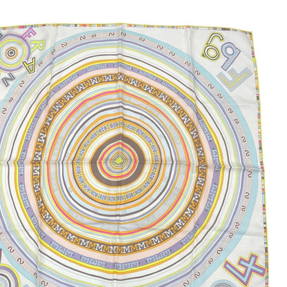 Hermes Scarf Silk Carre 90 France Paris 24 Fbg Multicolor — view 3