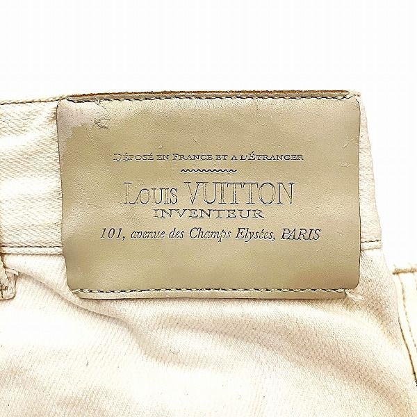 Louis Vuitton White 44 Size Rm061 Midp81ct1 Apparel Pants Denim Men's