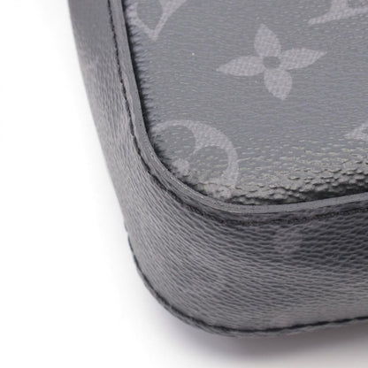 Louis Vuitton Shoulder Bag Trio Messenger Canvas Leather Gray Black — view 5