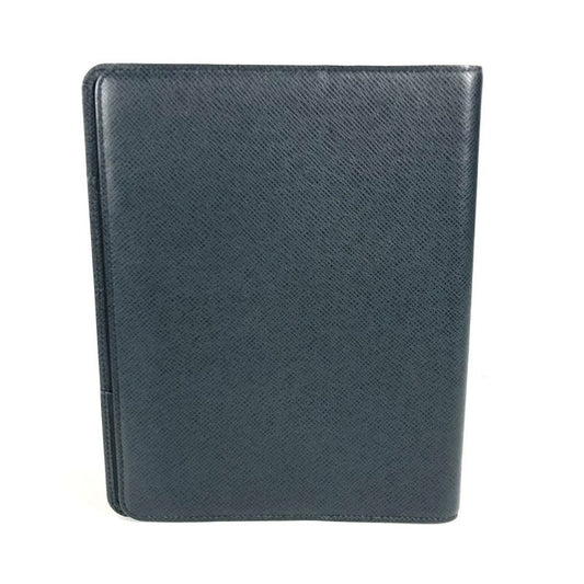 Louis Vuitton Notebook Cover Agenda Bureau R20409 Taiga Leather Black