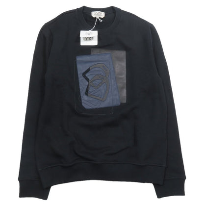 Hermes Etriers Decales Leather Patch Sweatshirt Shirt Brushed Lining Trainers