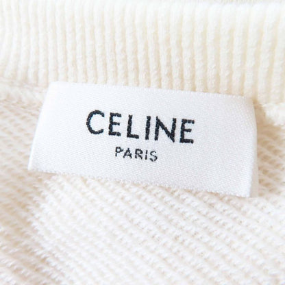 Celine 2y244450i Cotton Cashmere Anchor Print Long Sleeve Sweatshirt Off White