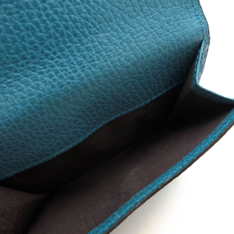 Gucci Wallet Men Wallet Leather Genuine Blue 449405 2091 Interlocking G with