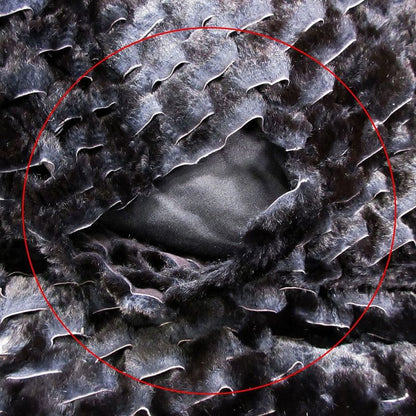 Vintage Fendi Fur Asymmetrical Long Cape Poncho Fur Coat Made in Italy Black Ur8