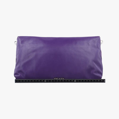 Prada Frenzy Purple Leather Bt097531/o