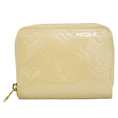Louis Vuitton Zippy Coin Purse Vernis Leather Case Rose