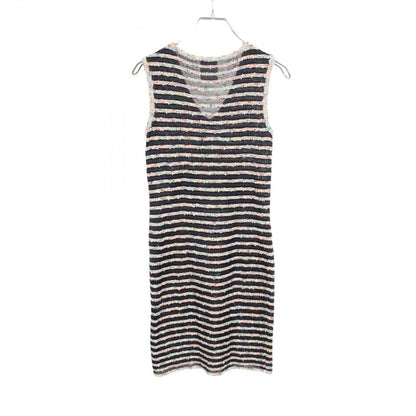 Chanel Dress Tweed Rayon Cotton Navy Multicolor — view 2
