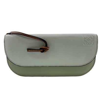 Loewe Gate Continental Leather Wallet Gray