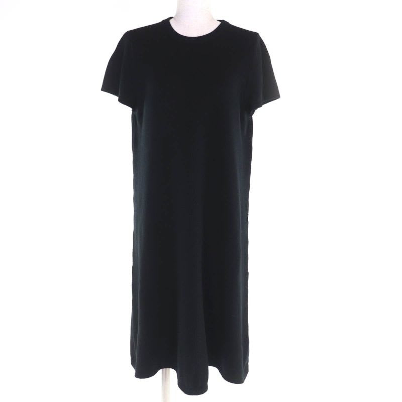 Hermes 100% Cashmere Silver Hardware With H Logo A-line Short Sleeve