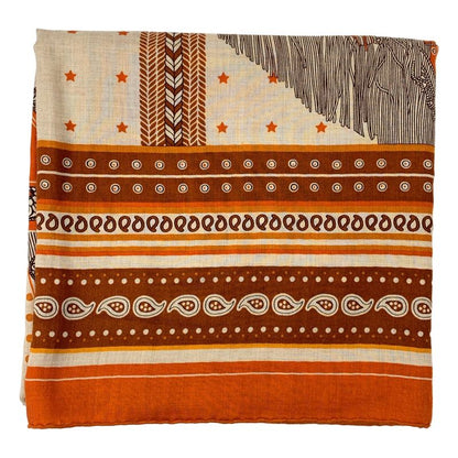 Hermes | 140 Selle De Dignitaire Bandana Cashmere Silk High Official's Saddle