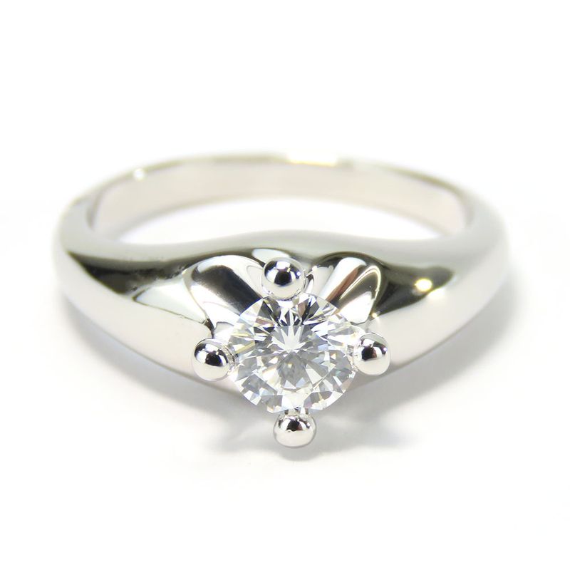 Bulgari Ring - Corona Solitaire Pt950 Diamond Approx 6.7g Platinum Jewelry 1P