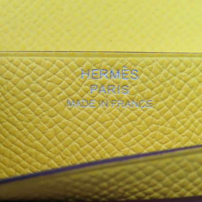 Hermes Bearn Souffle Vaux Epson Jeanne Naples Silver Hardware H Logo Foldable