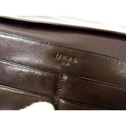 Loewe Wallet Anagram Dark Brown Leather Bifold Long — view 3