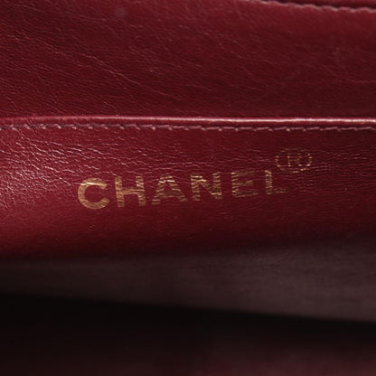 Chanel Shoulder Bag Bias Stitch CC Logo Black Lambskin — view 4