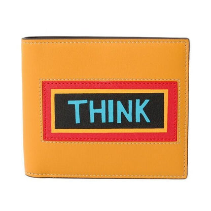 Fendi Wallet Foldable 7 M0169 Vocabulary Chien Ti Yellow Black