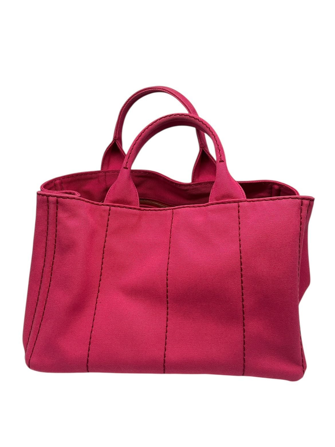 Prada Canapa Tote Tote Bag Shoulder Bag 2WAY Bag Pink Preowned