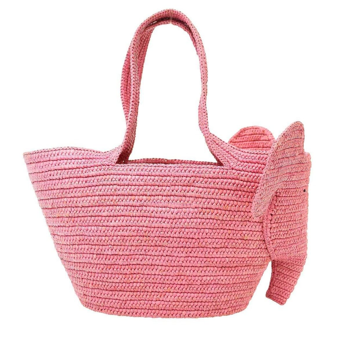 Loewe Elephant Basket Tote Pink — view 2