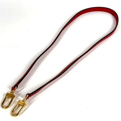 Louis Vuitton Shoulder Strap Non Adjustable Leather Red