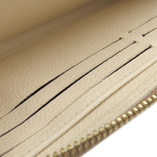 Louis Vuitton Long Wallet Zippy Wallet Bi-Color Monogram Empreinte Cles Creme X