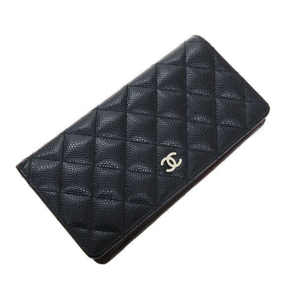 Chanel Quilted Caviar Wallet