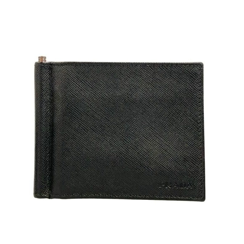 Prada Bifold Wallet Card Case with Money Clip