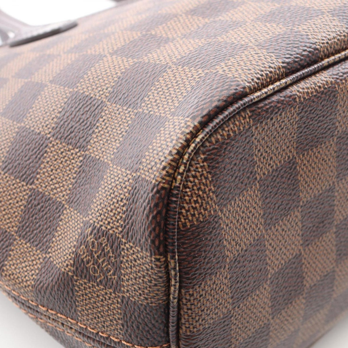 Louis Vuitton Tote Neverfull PM Canvas Leather Ebene Brown — view 5