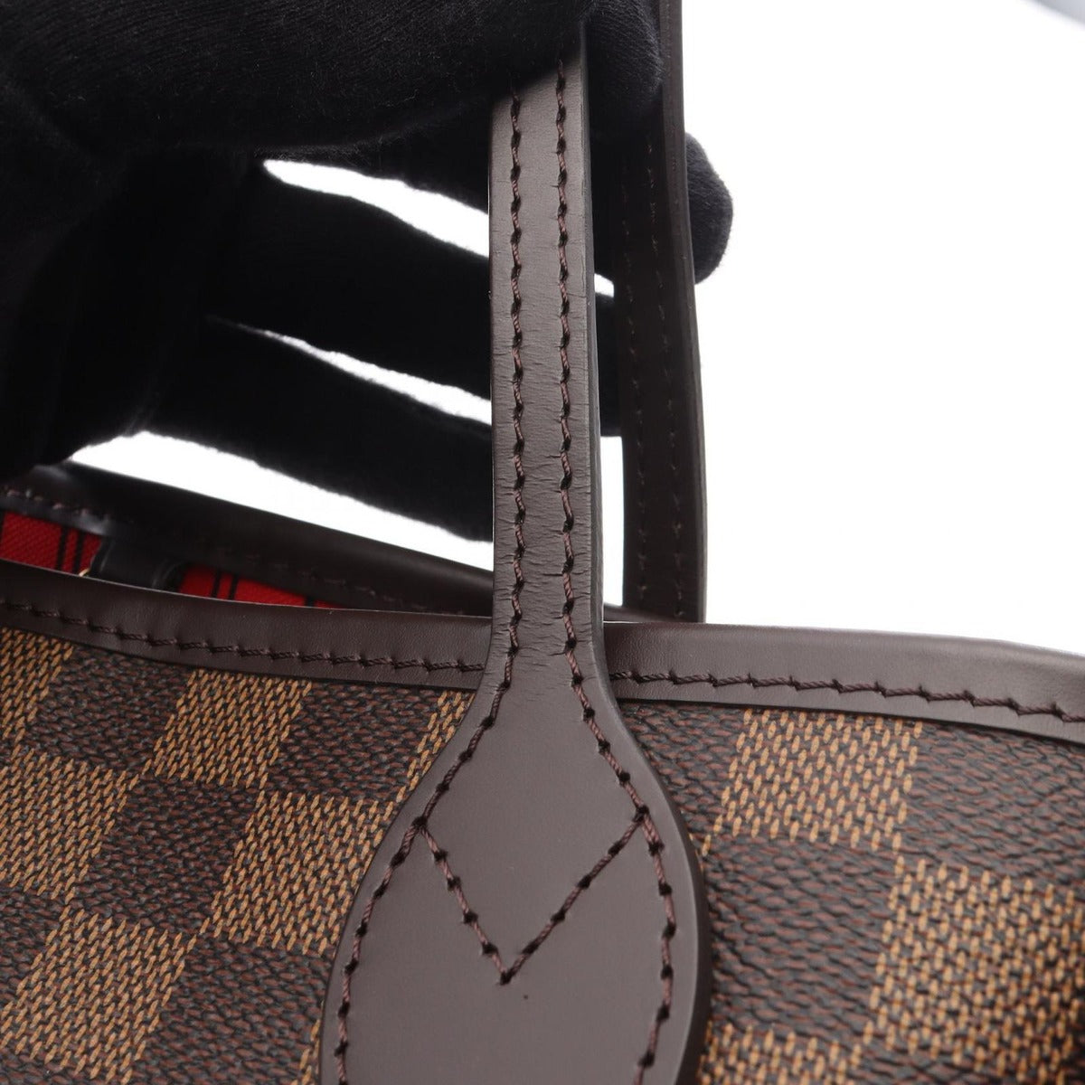Louis Vuitton Tote Neverfull PM Canvas Leather Ebene Brown — view 7