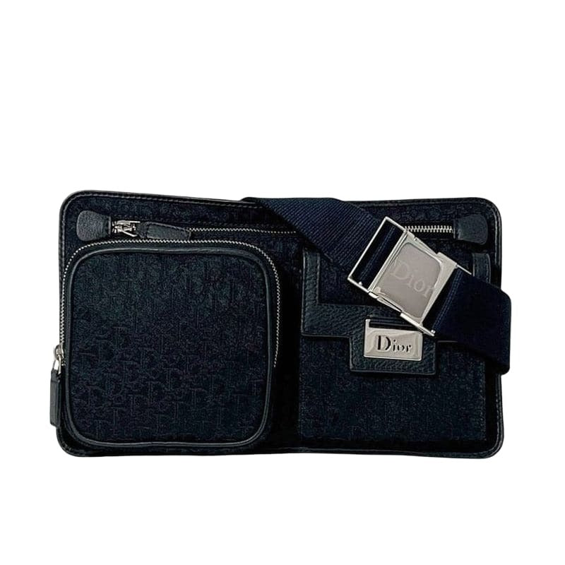 Christian Dior Black Trotter Waist Pouch