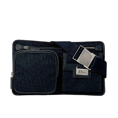 Christian Dior Black Trotter Waist Pouch