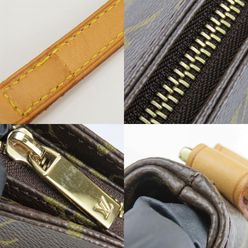 Louis Vuitton Shoulder Bag Trotter M51240 Monogram Brown Gold Hardware Pochette