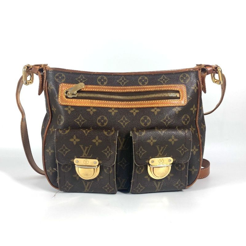 Louis Vuitton Shoulder Bag Hudson GM M40045 Monogram Canvas Brown