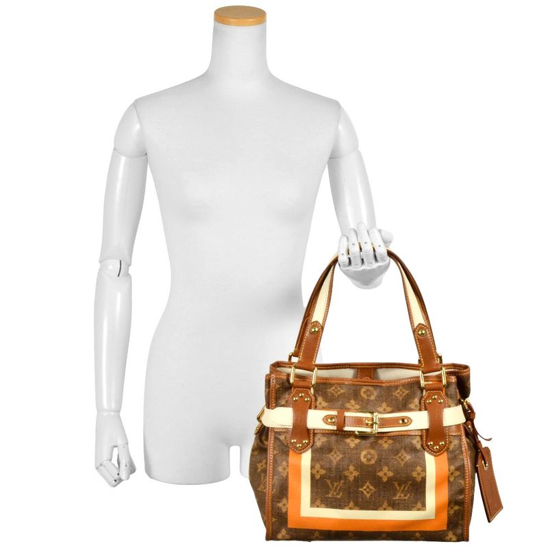 Louis Vuitton Sac Rayures PM Tote Bag M56386 Brown Sp0068