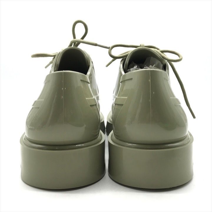 Bottega Veneta Stride Rubber Lace Up Shoes Khaki