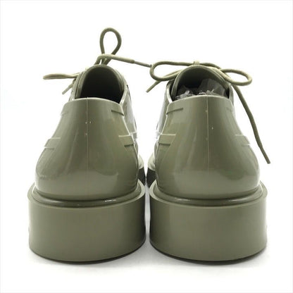 Bottega Veneta Stride Rubber Lace Up Shoes Khaki
