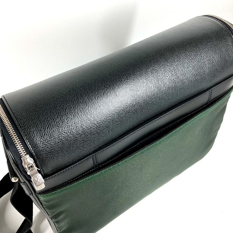 Louis Vuitton Shoulder Bag Taimir M30862 Taiga Leather Ardoise Khaki