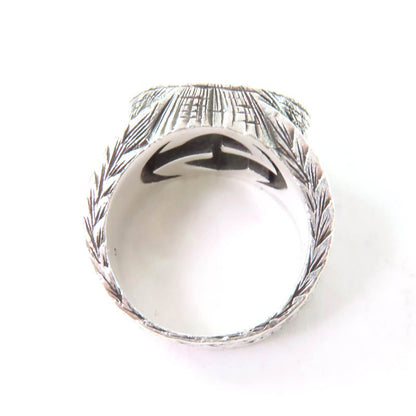 Gucci 455302 Interlocking G Arabesque Ring - Ag925 Silver 9 Size Equivalent To