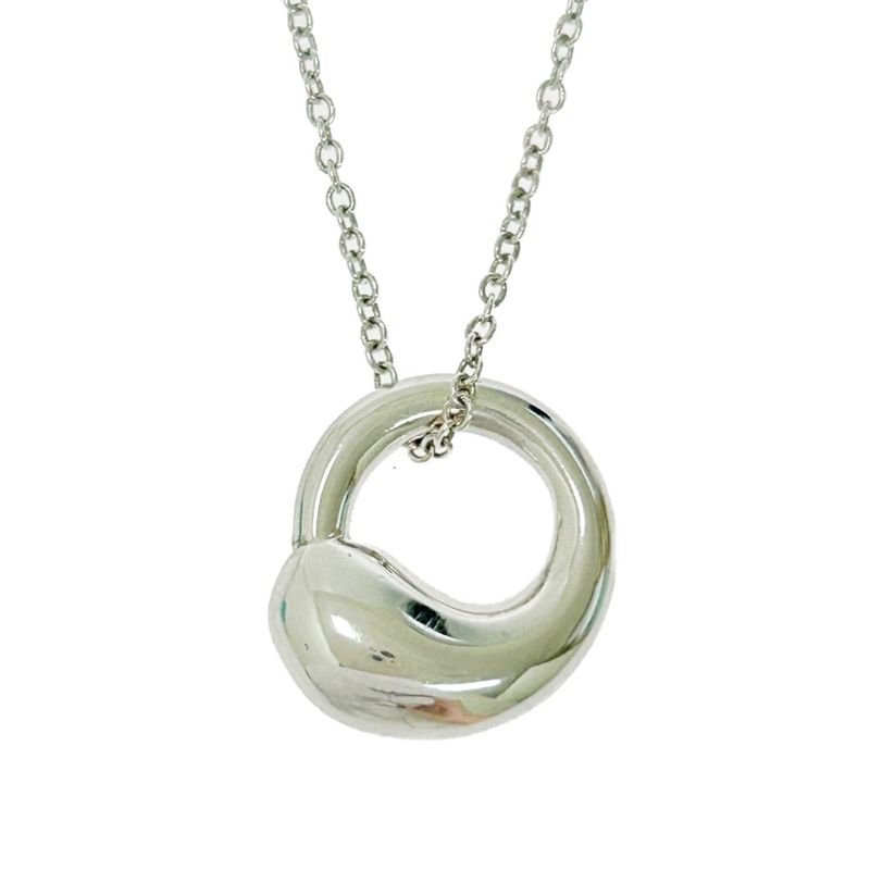 Tiffany & Co Silver Eternal Circle Necklace 3.2g 925 Engraved 472559 Necklace