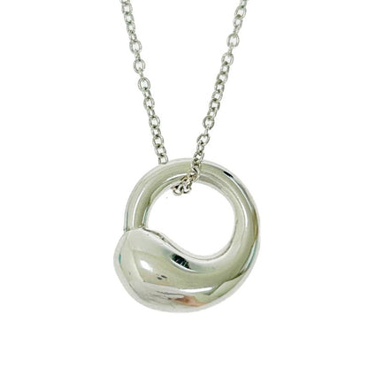 Tiffany & Co Silver Eternal Circle Necklace 3.2g 925 Engraved 472559 Necklace