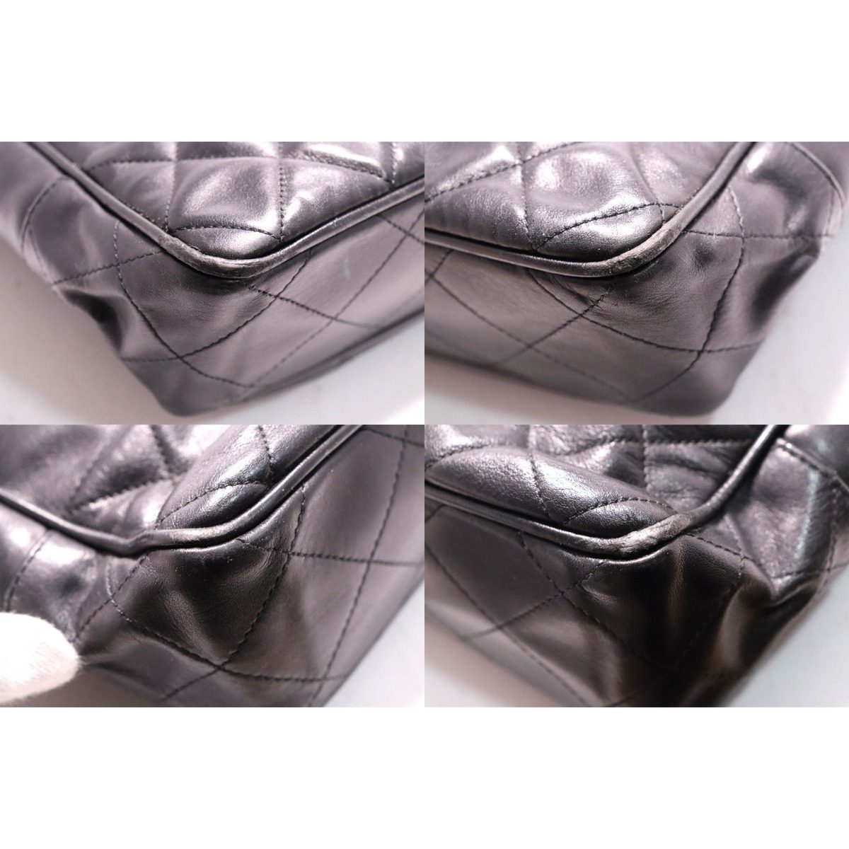 Chanel Quilted Leather Chain Tote — view 4